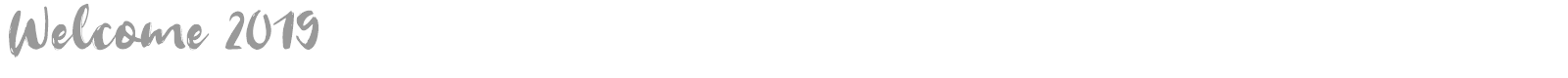 Welcome 2019 font preview
